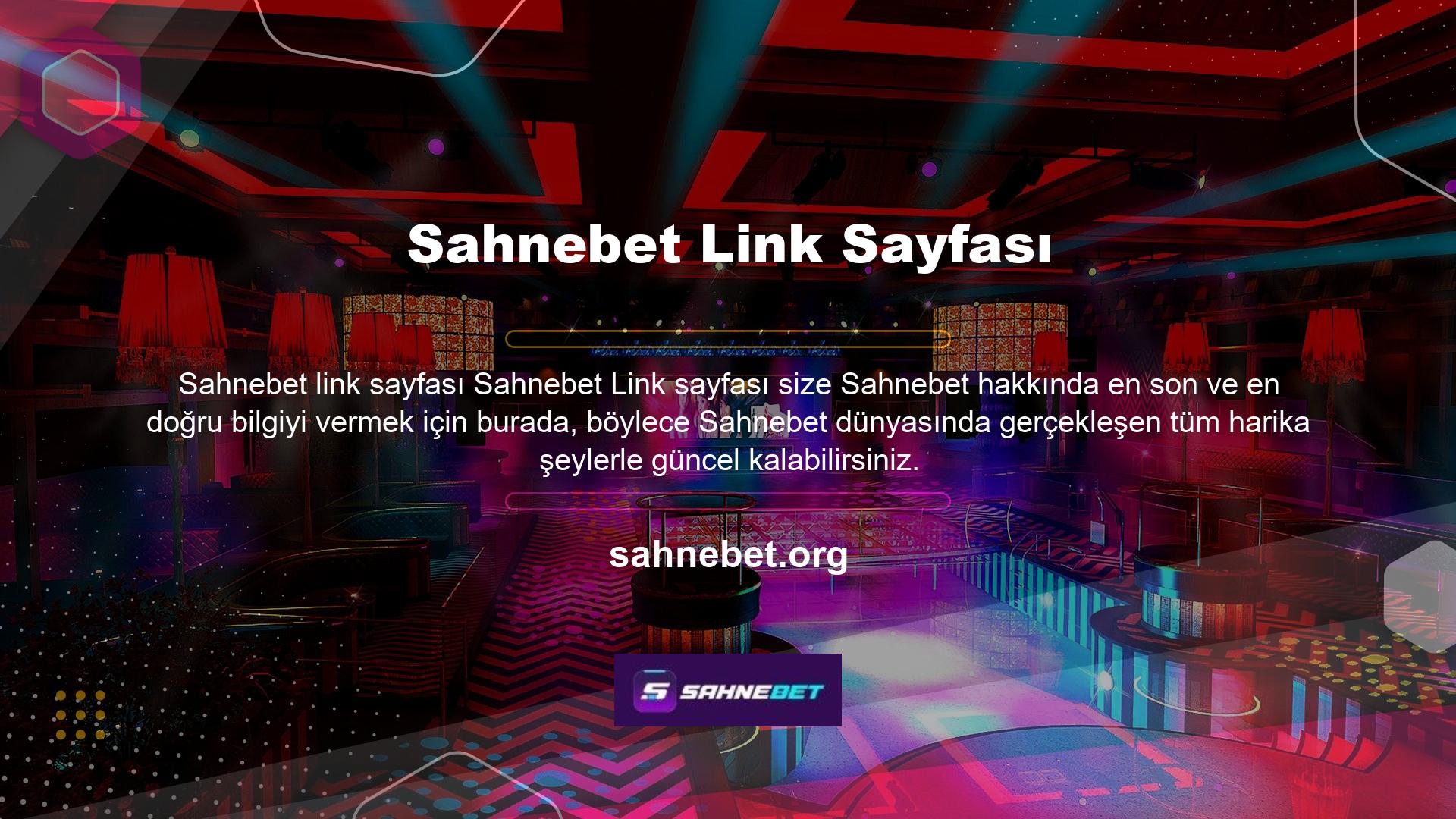 Muhtemelen Sahnebet bağlantılarının canlı maçlar sunduğunu iddia eden çok sayıda web sitesi olduğunu biliyorsunuz, ancak bu siteler aslında yasadışı ve lisanslı çevrimiçi casinolara bağlı değil